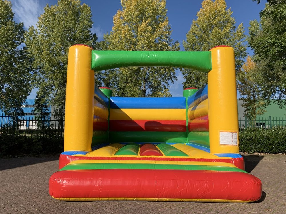 Springkussen standaard regenboog kopen - vooraanzicht