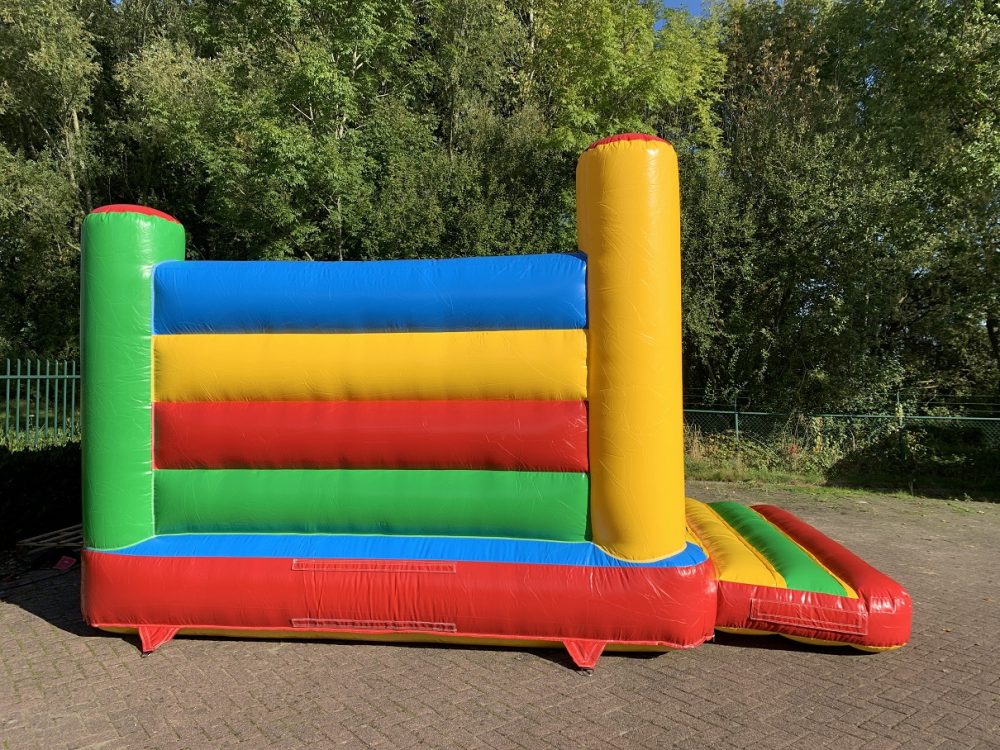 Springkussen standaard regenboog kopen - zijkant