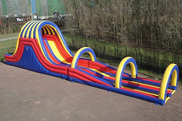 Waterslide with sliding end
