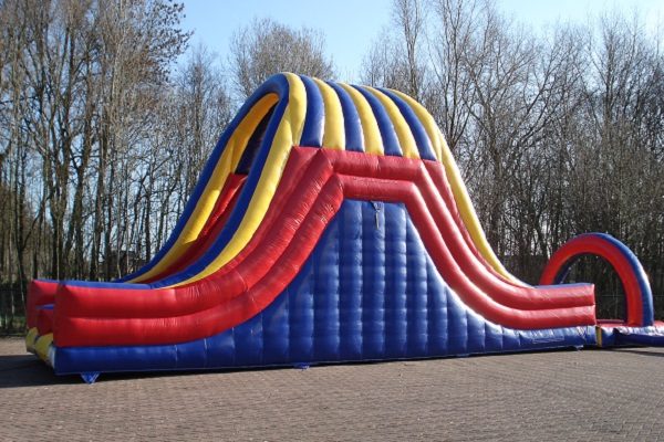 inflatable slide with waterpool