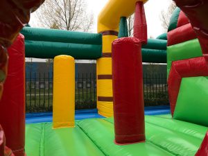 Bouncy castle with slide multiplay tiger