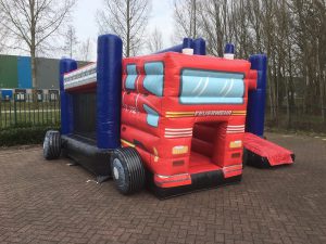 buy inflatable fire truck with slide