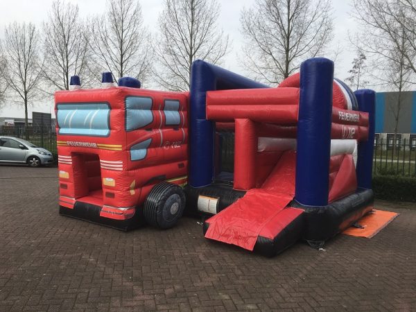 Bouncy house multiplay fire truck