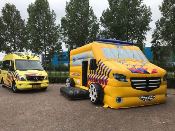 Custom made bouncy castle ambulance