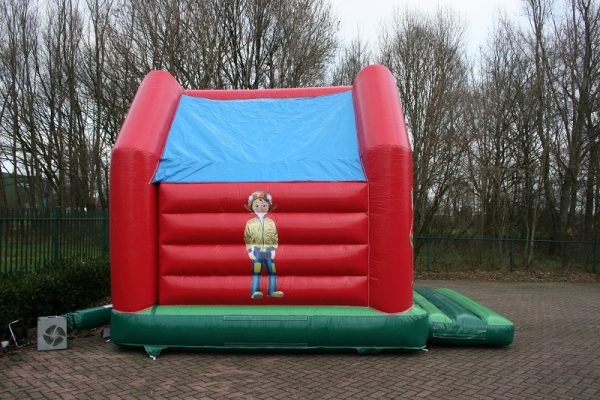 Customized bouncing castle with logos