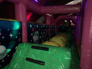 Inflatable park theming - glow in the dark stars