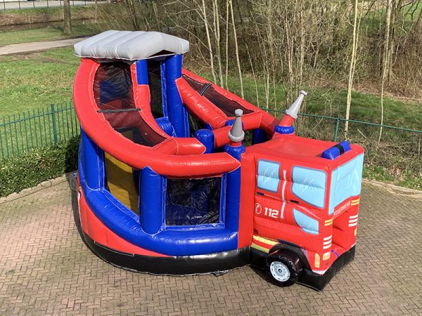 Bouncy castle multiplay fire truck