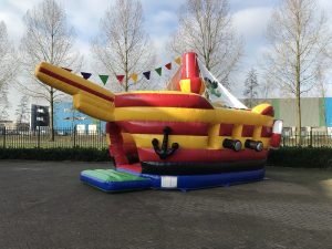 Custom bouncy castle pirateship