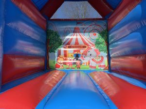 Bouncy castle circus with roof