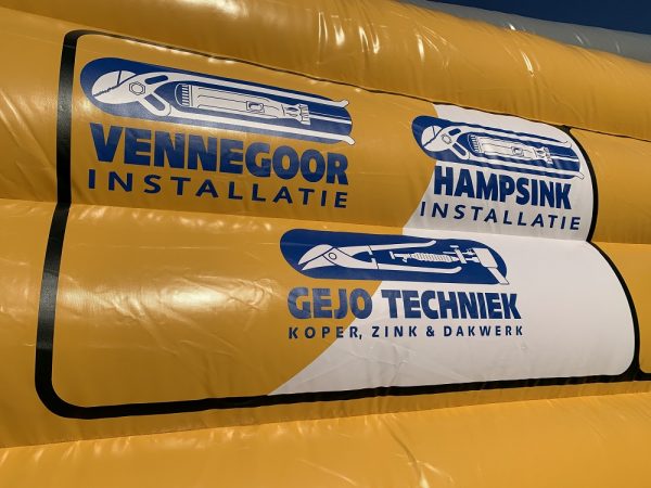 Custom-made inflatable truck logo