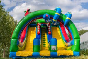 Double big slide crocodile