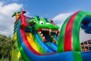 Double big slide crocodile