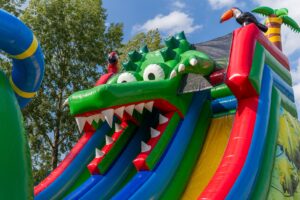 Double big slide crocodile