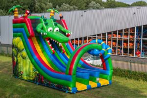 Double big slide crocodile