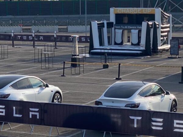 Bouncy Castle Tesla Chargestation from Jump Factory - Jump Factory