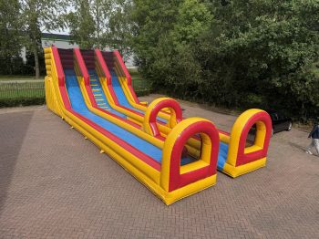 Custom double waterslide Axitraxi